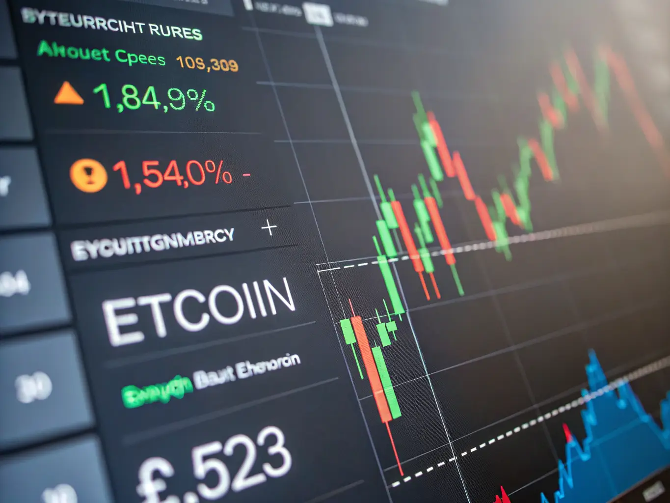 A detailed chart illustrating cryptocurrency market trends and analysis, provided by Logic Academy Payment solution.